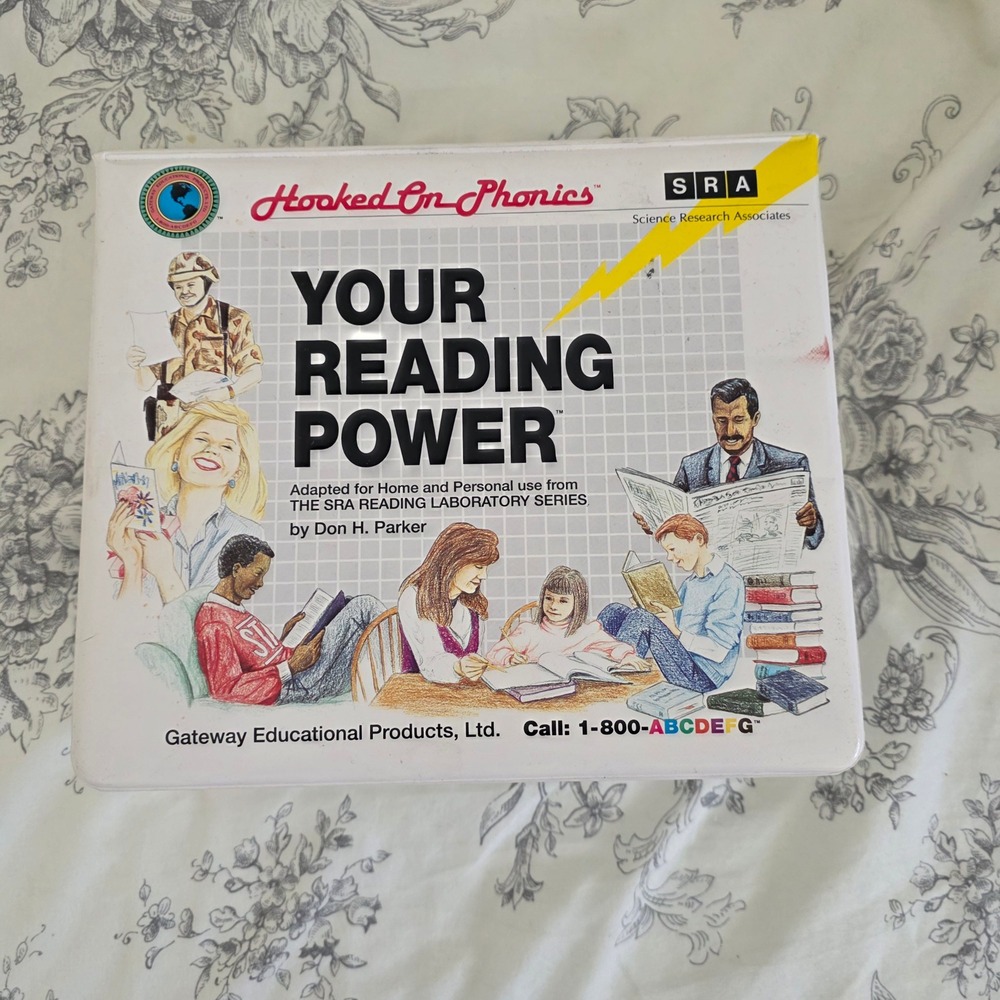 Hooked On Phonics SRA Your Reading Power Homeschooling Kit Vintage Cassettes NOS